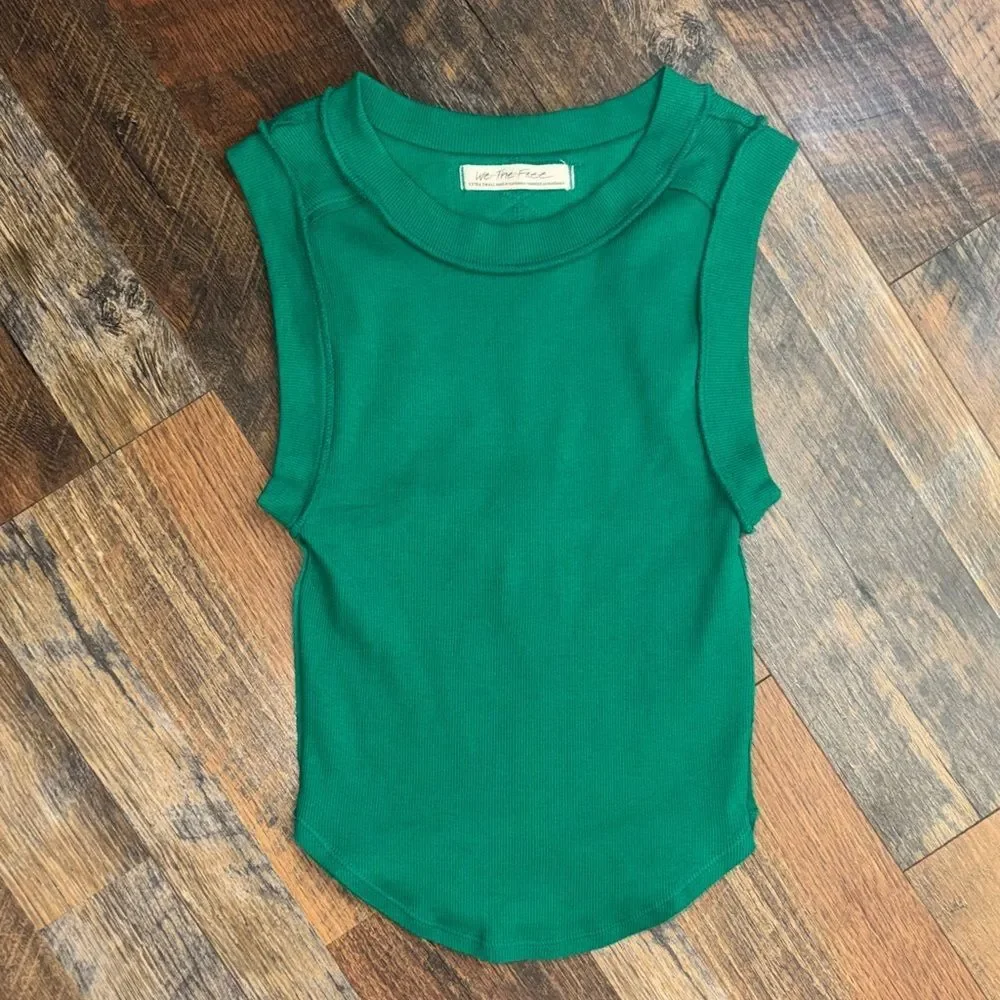 Free-people Women's Green Vest